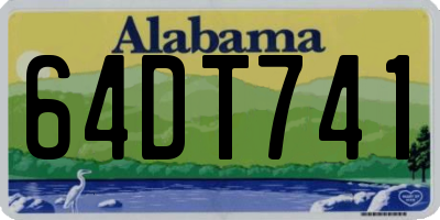 AL license plate 64DT741