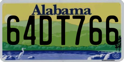 AL license plate 64DT766