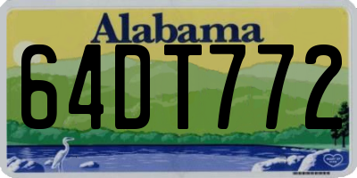 AL license plate 64DT772