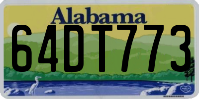 AL license plate 64DT773