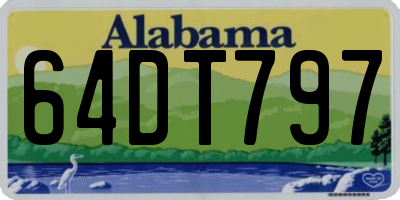 AL license plate 64DT797