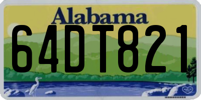 AL license plate 64DT821