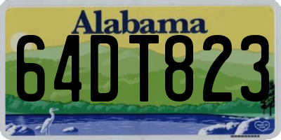 AL license plate 64DT823
