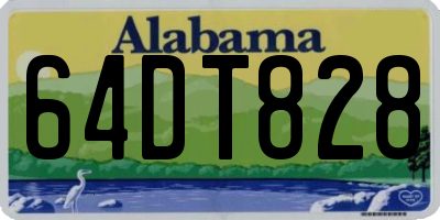 AL license plate 64DT828
