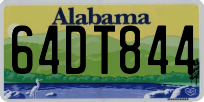AL license plate 64DT844