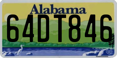 AL license plate 64DT846