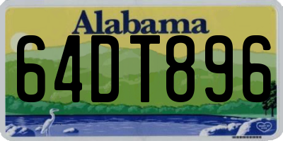 AL license plate 64DT896