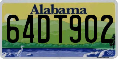 AL license plate 64DT902