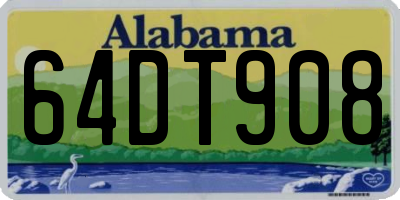 AL license plate 64DT908