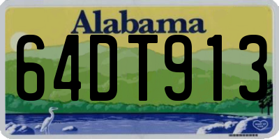 AL license plate 64DT913