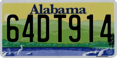 AL license plate 64DT914