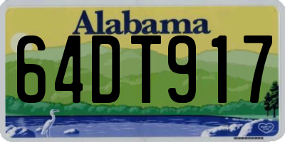 AL license plate 64DT917