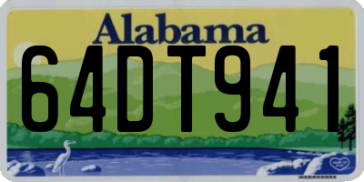 AL license plate 64DT941
