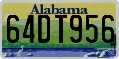 AL license plate 64DT956