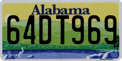 AL license plate 64DT969