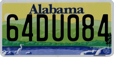 AL license plate 64DU084