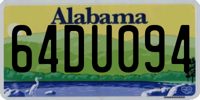 AL license plate 64DU094