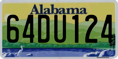 AL license plate 64DU124