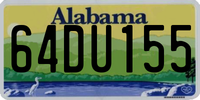 AL license plate 64DU155
