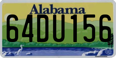 AL license plate 64DU156