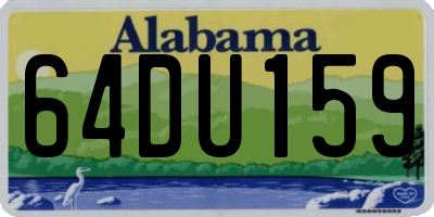AL license plate 64DU159