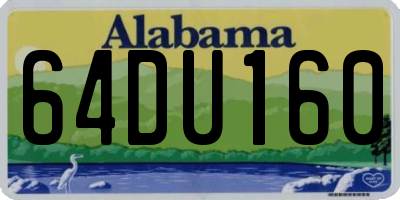 AL license plate 64DU160