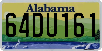 AL license plate 64DU161