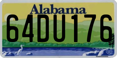 AL license plate 64DU176