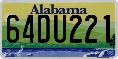 AL license plate 64DU221