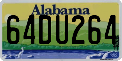 AL license plate 64DU264