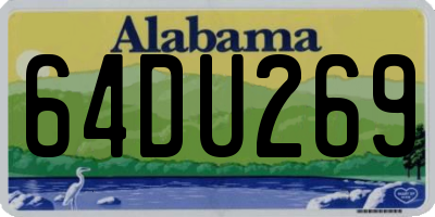 AL license plate 64DU269