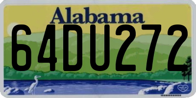 AL license plate 64DU272