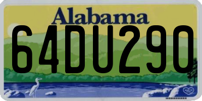 AL license plate 64DU290