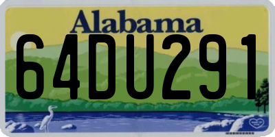 AL license plate 64DU291