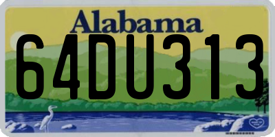AL license plate 64DU313