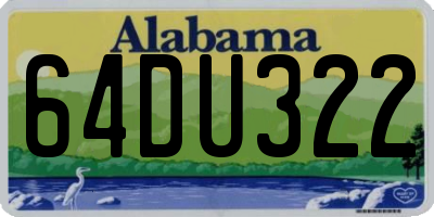 AL license plate 64DU322