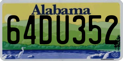 AL license plate 64DU352