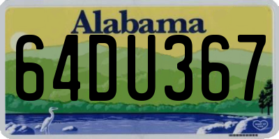 AL license plate 64DU367