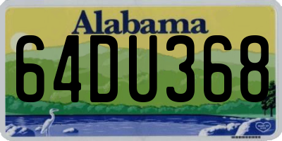 AL license plate 64DU368
