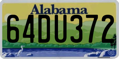 AL license plate 64DU372
