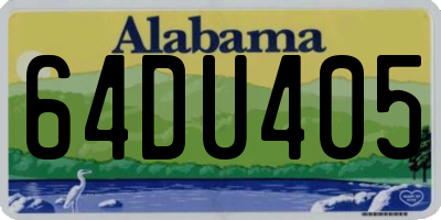 AL license plate 64DU405
