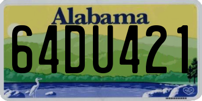 AL license plate 64DU421