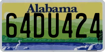 AL license plate 64DU424