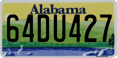 AL license plate 64DU427