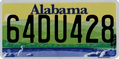 AL license plate 64DU428
