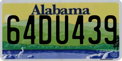 AL license plate 64DU439