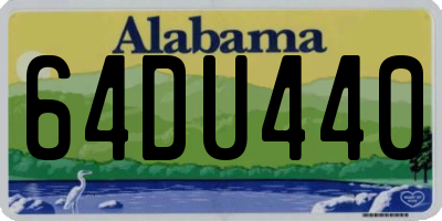 AL license plate 64DU440