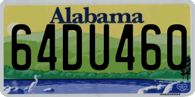 AL license plate 64DU460