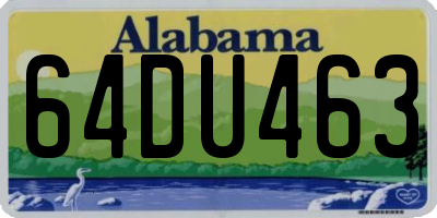AL license plate 64DU463