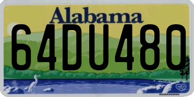 AL license plate 64DU480